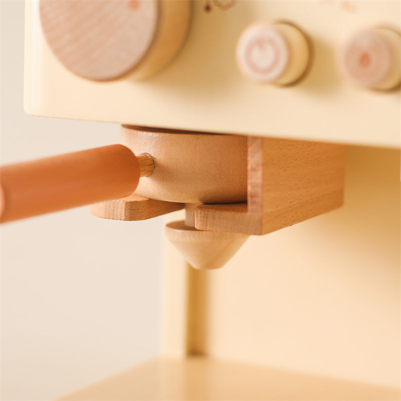 Little Barista Wooden Coffee Machine – Educational Pretend Play Toy | for Kids Age 1+