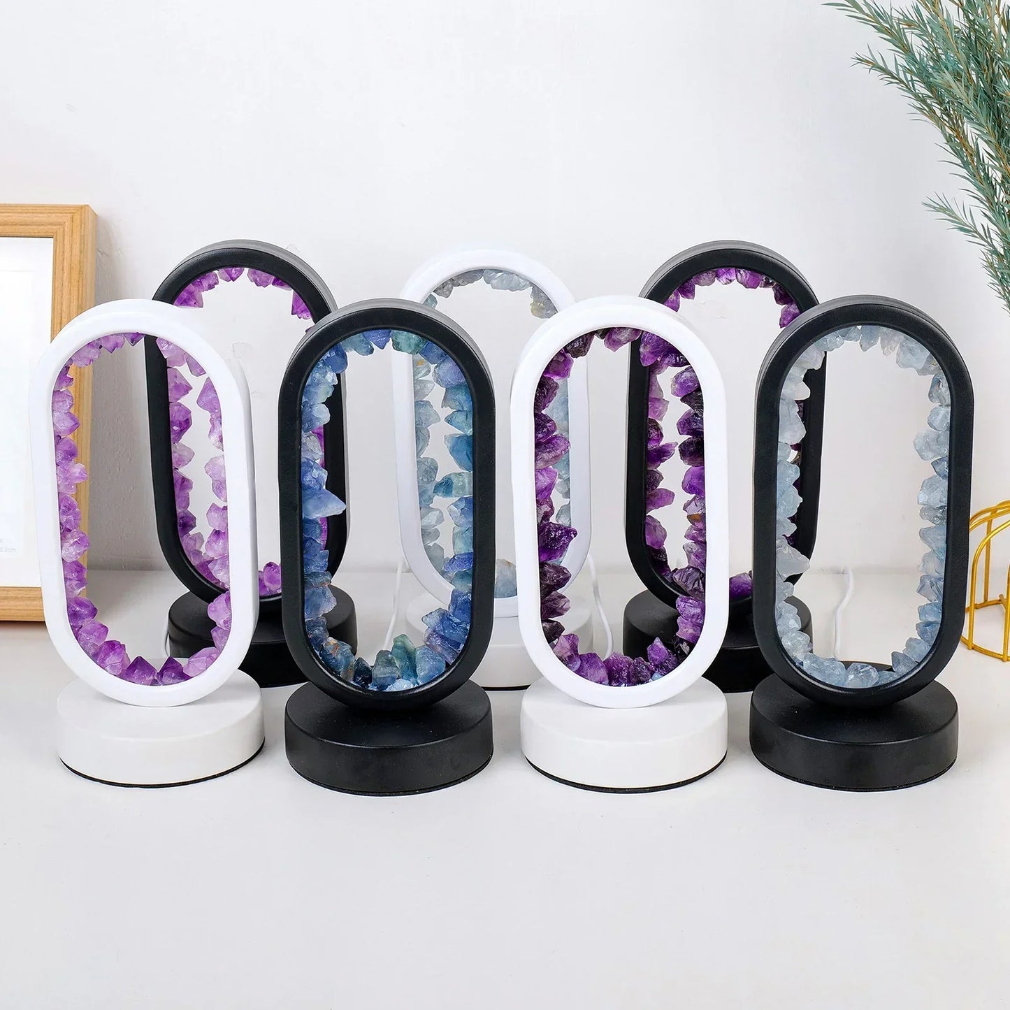 AuraStone | Natural Calming Amethyst Serenity Lamp