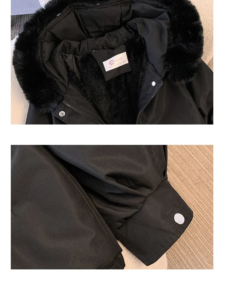 Cloe - Down Jacket for Women with Detachable Collar