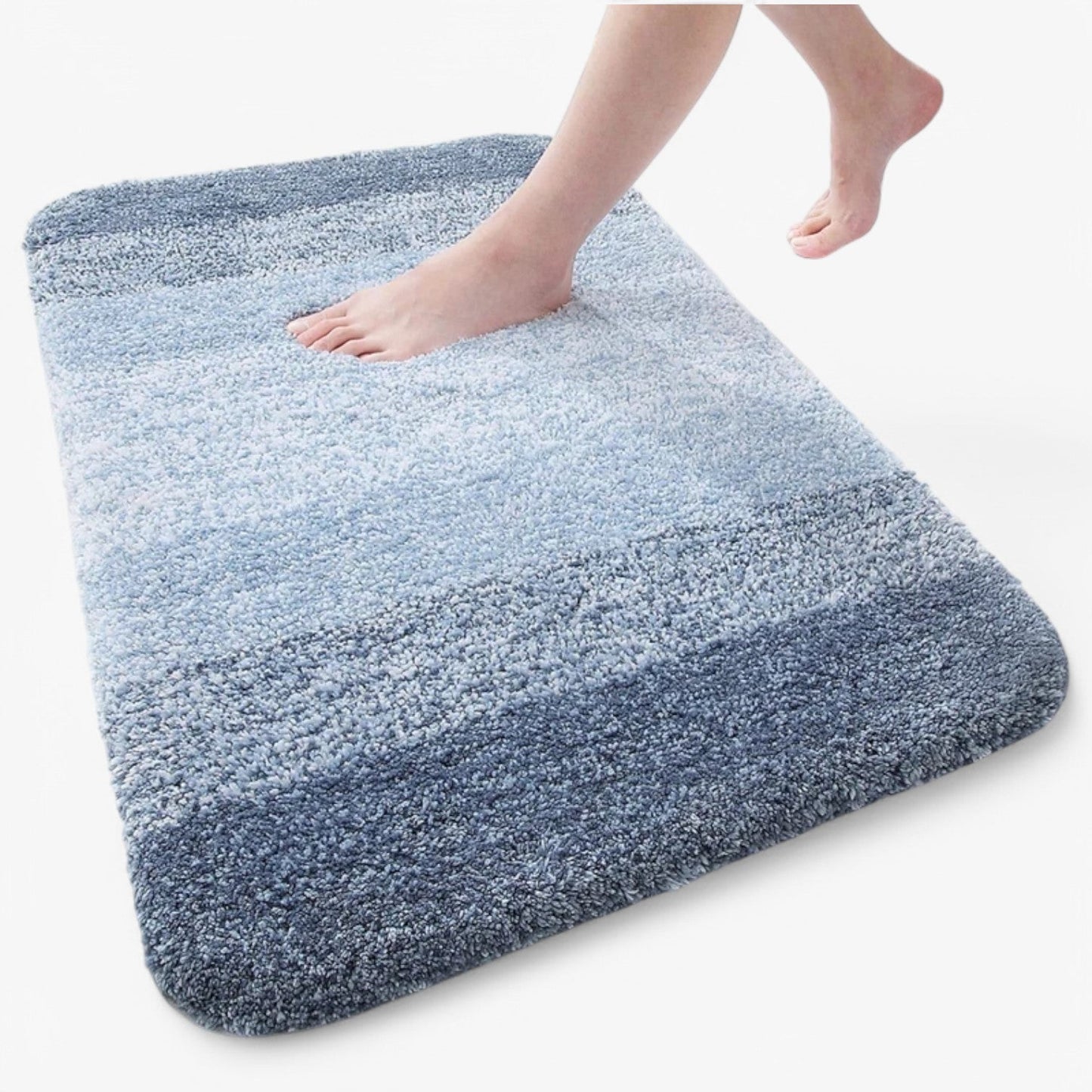 Super Absorbent Anti-Slip Bath Mat – Quick Drying Bathroom Rug for Dry Feet