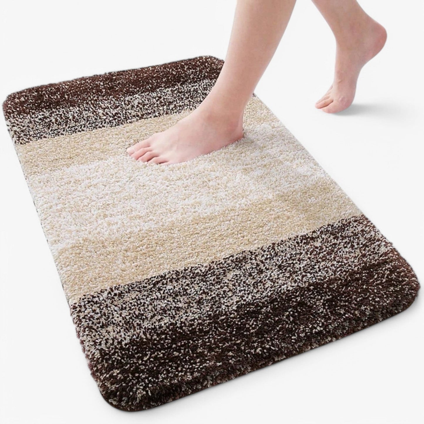 Super Absorbent Anti-Slip Bath Mat – Quick Drying Bathroom Rug for Dry Feet
