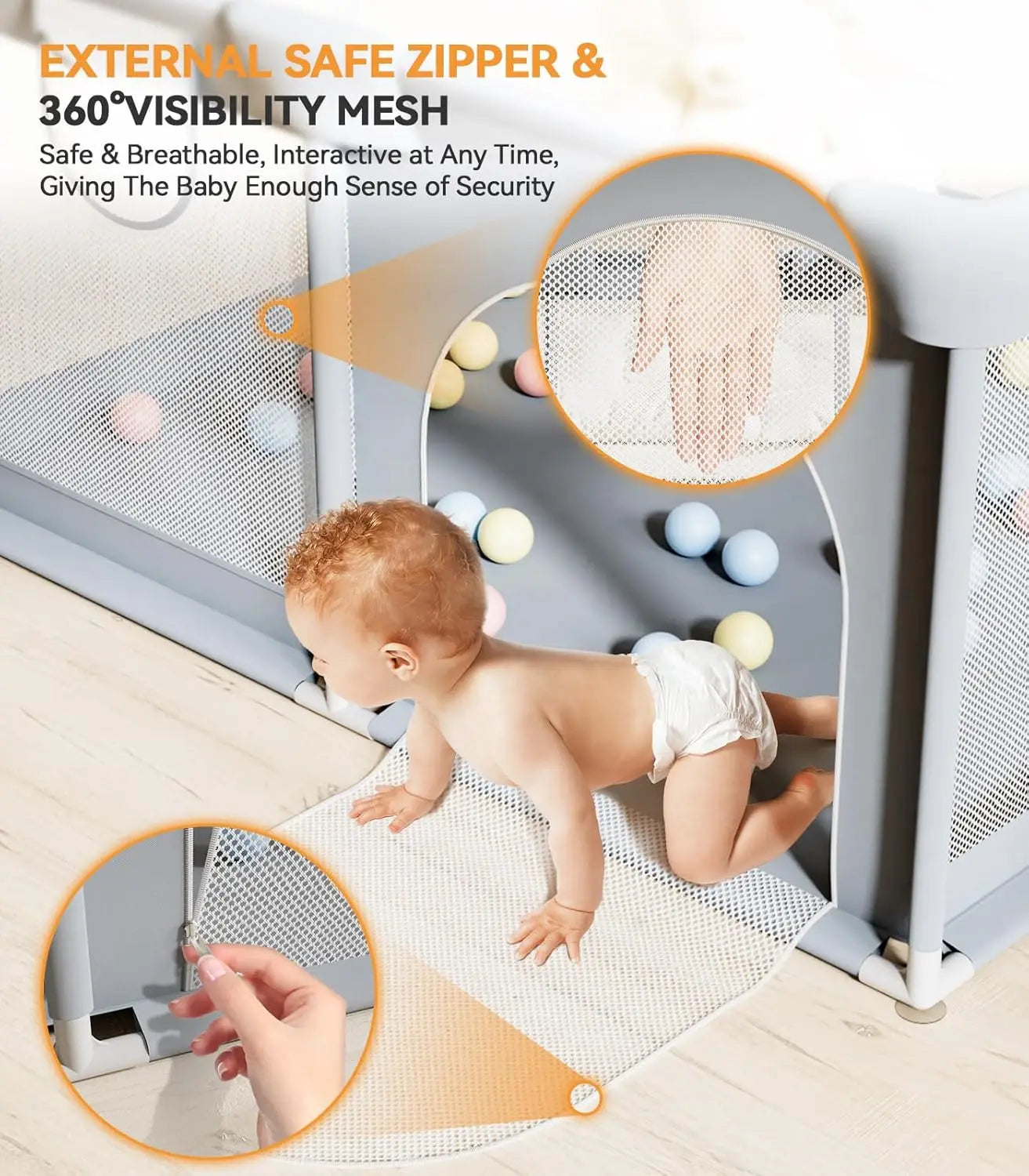 KiddoSpace | Large Baby & Toddler Playpen – Safe Indoor & Outdoor Play Area with Soft Panels