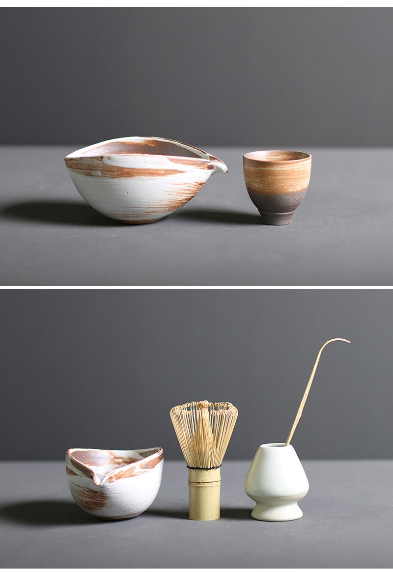 TenchaTime | Complete Matcha Set – Bamboo Whisk & Ceramic Bowl – Authentic Japanese Tea Kit