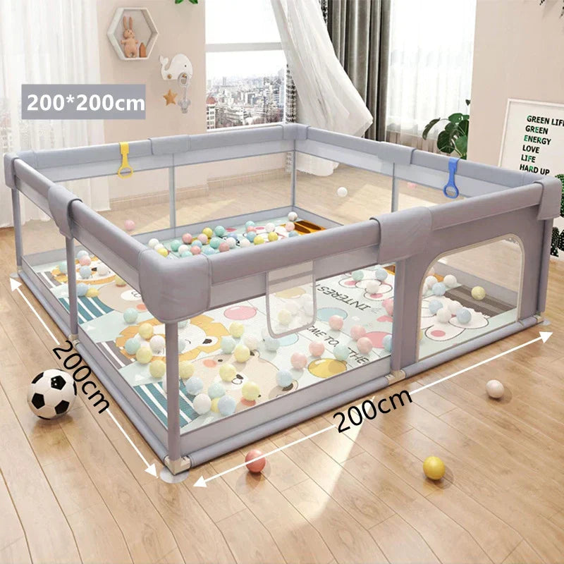 KiddoSpace | Large Baby & Toddler Playpen – Safe Indoor & Outdoor Play Area with Soft Panels
