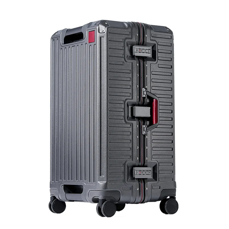 Zagreb – Wide Handle Hardshell Suitcase with Aluminium Frame & 360° Spinner Wheels