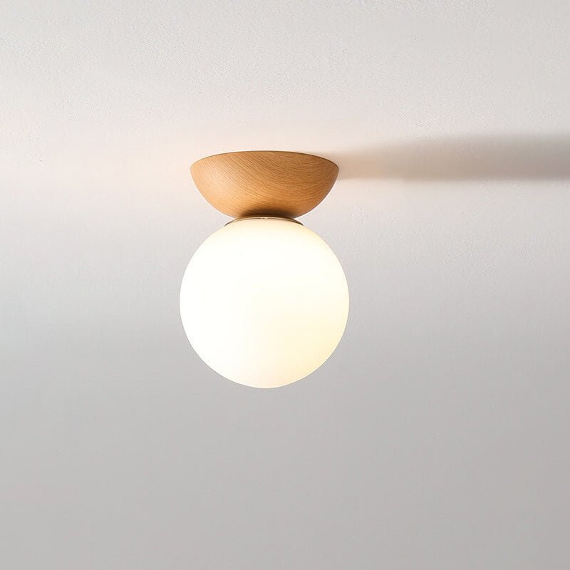 Hikari Japanese LED Ceiling Light – Minimalist Wooden Frame Zen Lamp