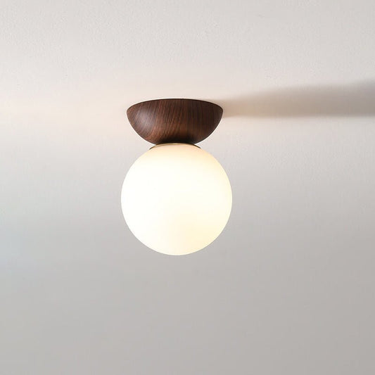 Hikari Japanese LED Ceiling Light – Minimalist Wooden Frame Zen Lamp