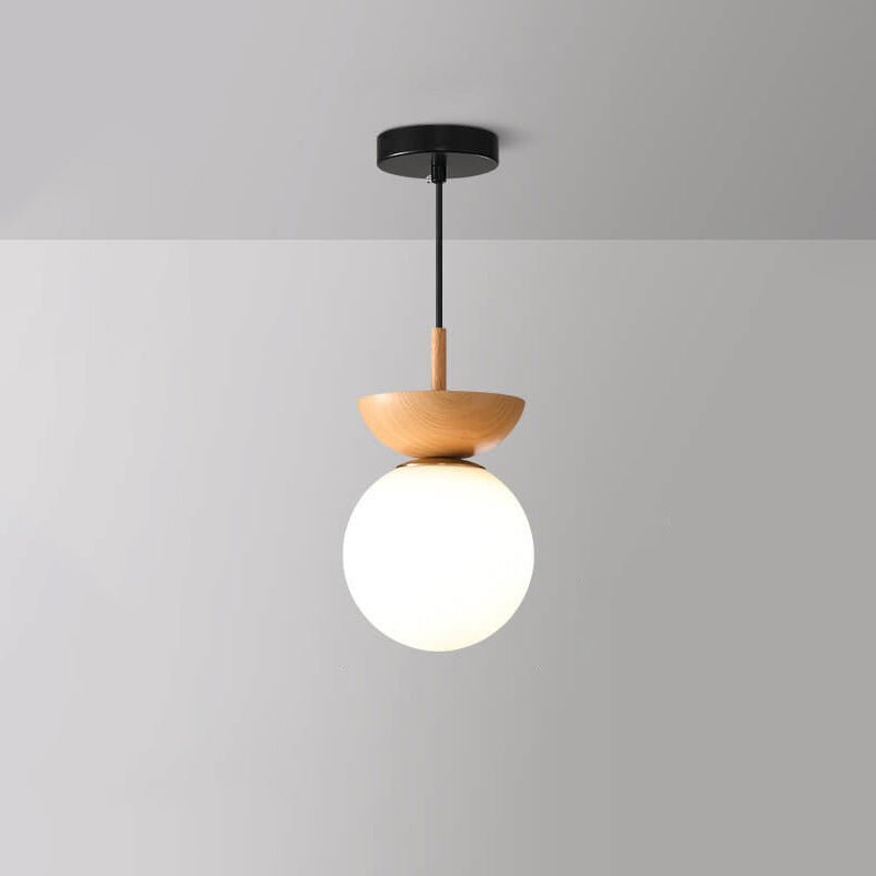 Hikari Japanese LED Ceiling Light – Minimalist Wooden Frame Zen Lamp