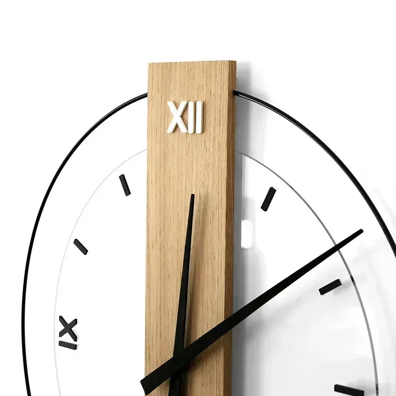 SilentOak – Minimalist Wooden Wall Clock with Silent Movement