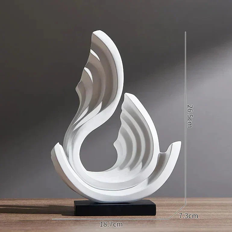 Ethereal Flow – Elegant Glass Ornament with Graceful Design