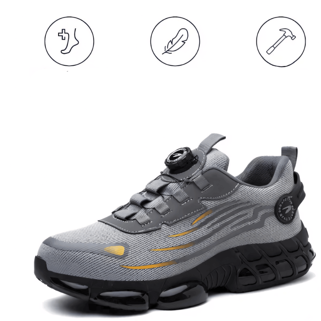 SafeShoez – Orthopaedic Safety Work Shoes with Steel Toe & Memory Foam