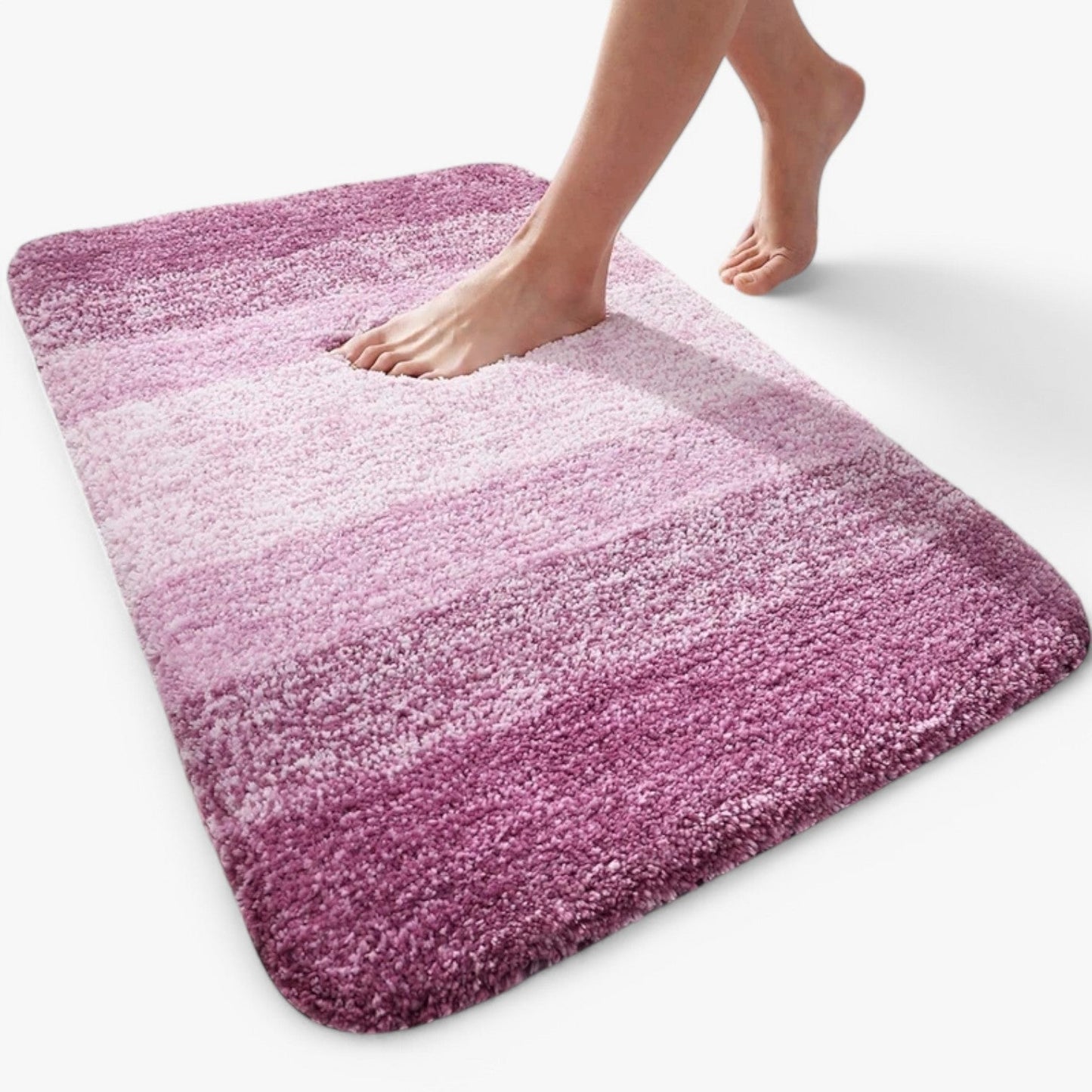 Super Absorbent Anti-Slip Bath Mat – Quick Drying Bathroom Rug for Dry Feet