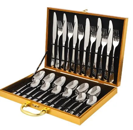 Oraliu Golden Cutlery Set