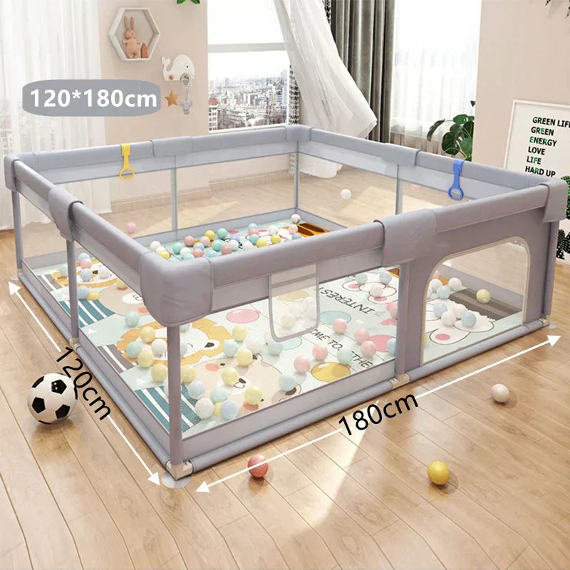 KiddoSpace | Large Baby & Toddler Playpen – Safe Indoor & Outdoor Play Area with Soft Panels