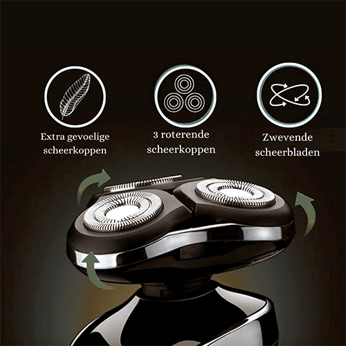 Rechargeable Wet & Dry Electric Shaver for Men – Waterproof Grooming with LCD Display