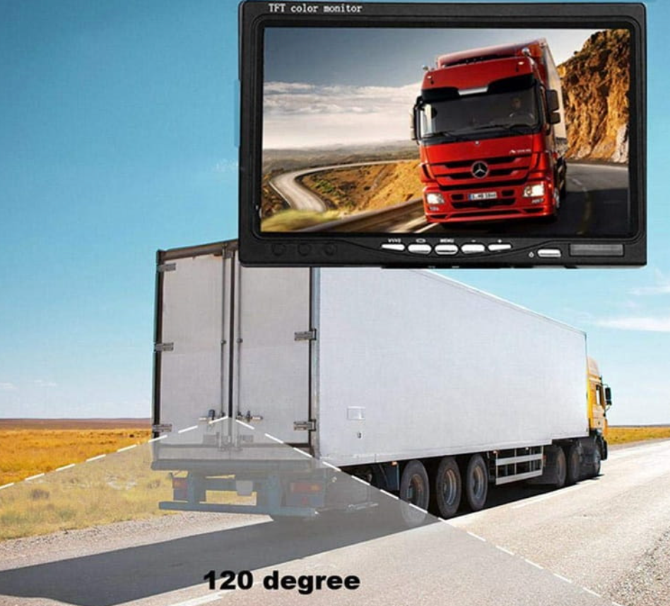 Trailer Truck RV Wireless Backup Camera System with 7" Screen & Wide-Angle View