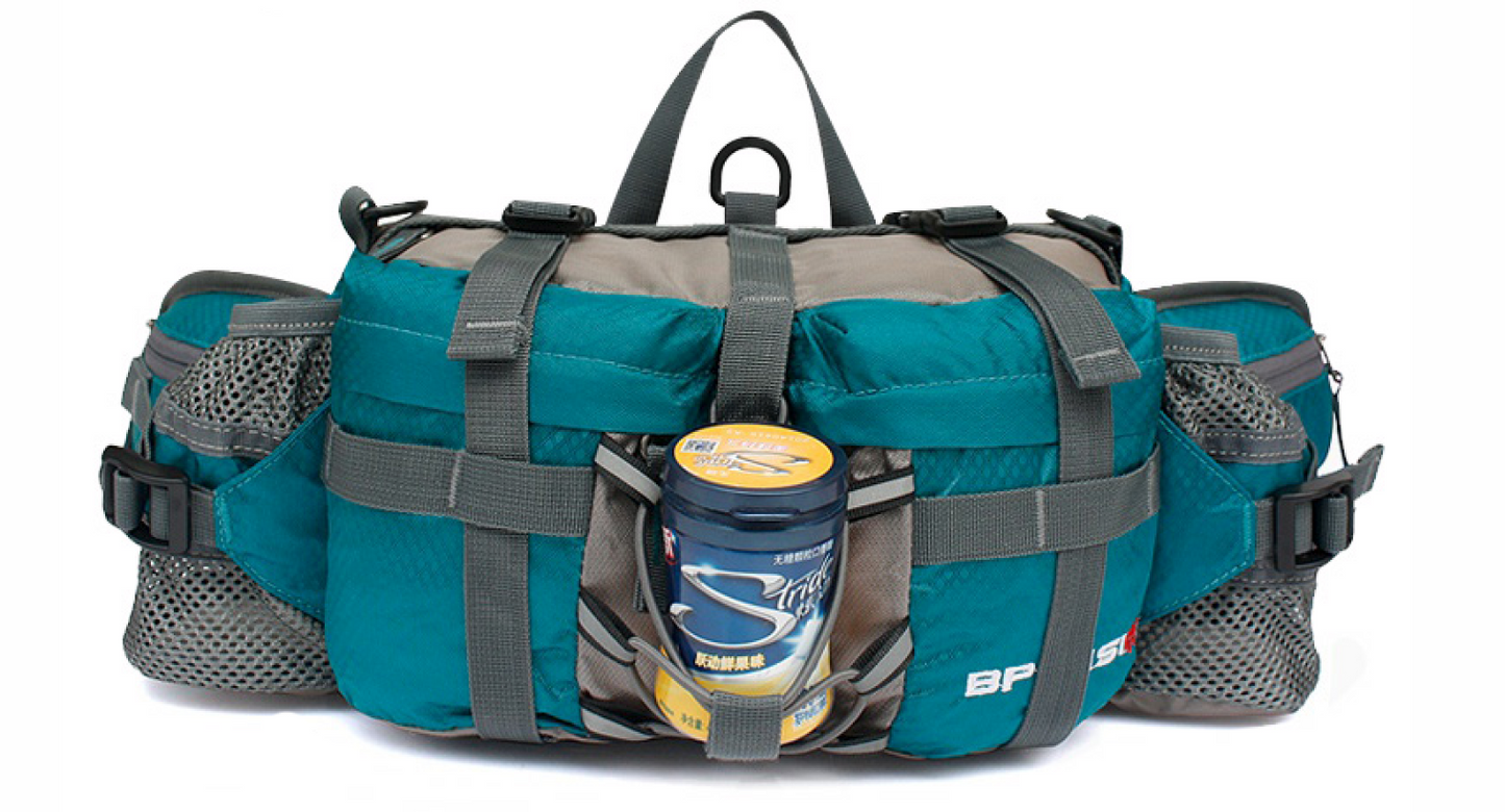 Lightweight Outdoor Waist Bag with Multiple Compartments