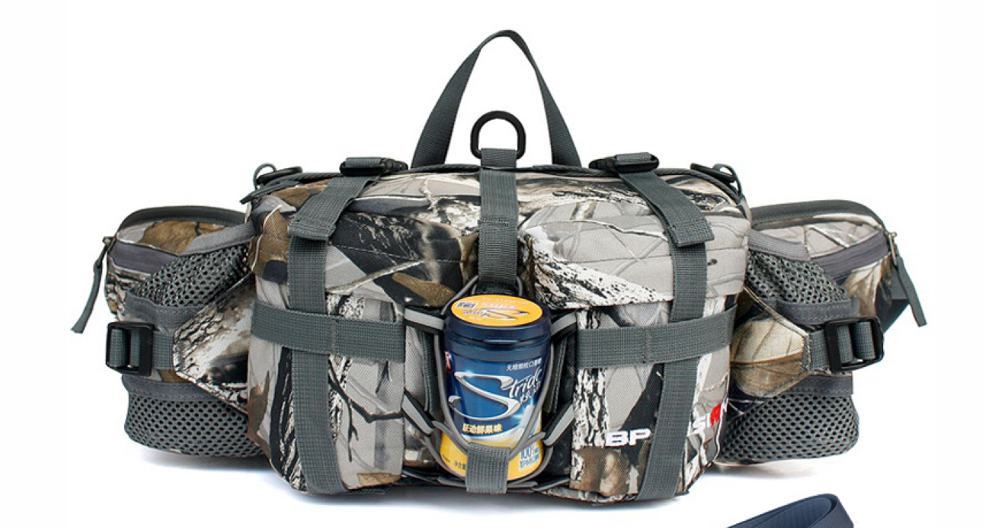 Lightweight Outdoor Waist Bag with Multiple Compartments