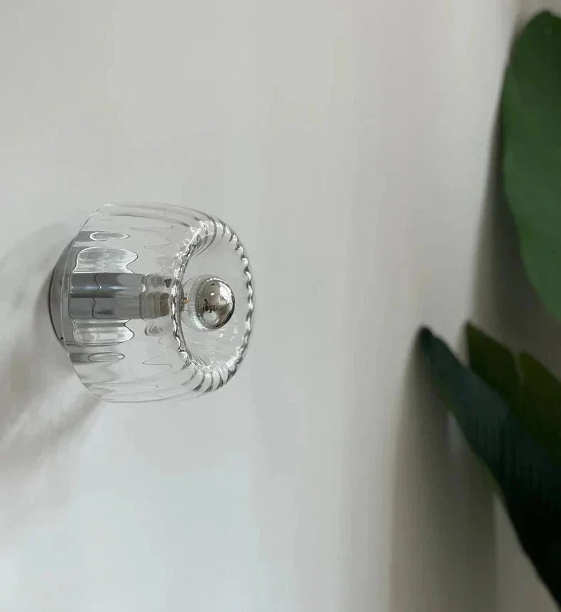 Scandinavian Bauhaus Wall Light – Nordic Glass & Metal Sconce for Modern Interiors