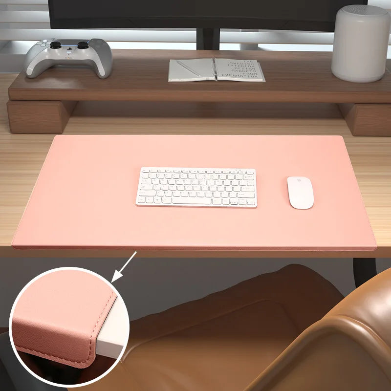 Ergonomic PU Leather Desk Mat – Wrist & Elbow Support with Non-Slip Surface for Office & Gaming