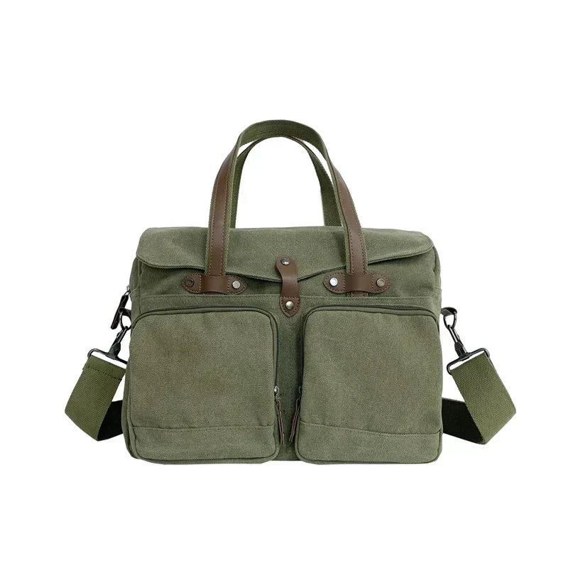 Max | Vintage Canvas Large Crossbody Messenger Travel Bag