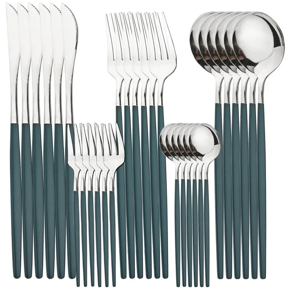 RoyalMirror – Luxury Gold Cutlery Set