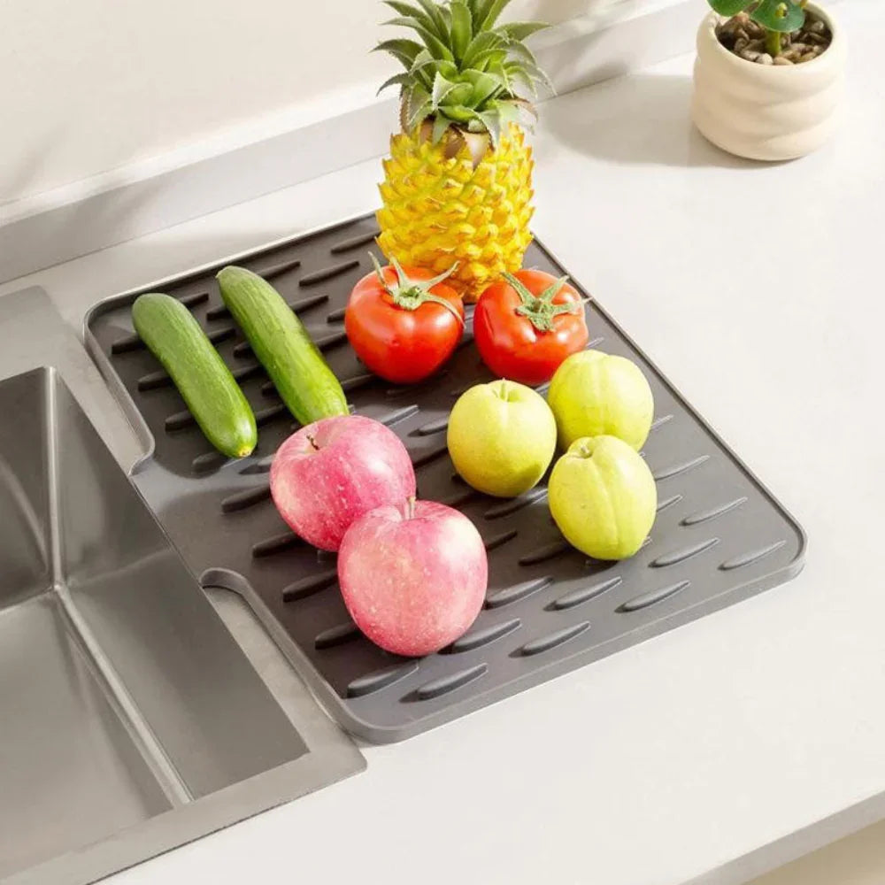 Silicool Water-Draining Silicone Drying Mat – Heat Resistant, Non-Slip & Multifunctional