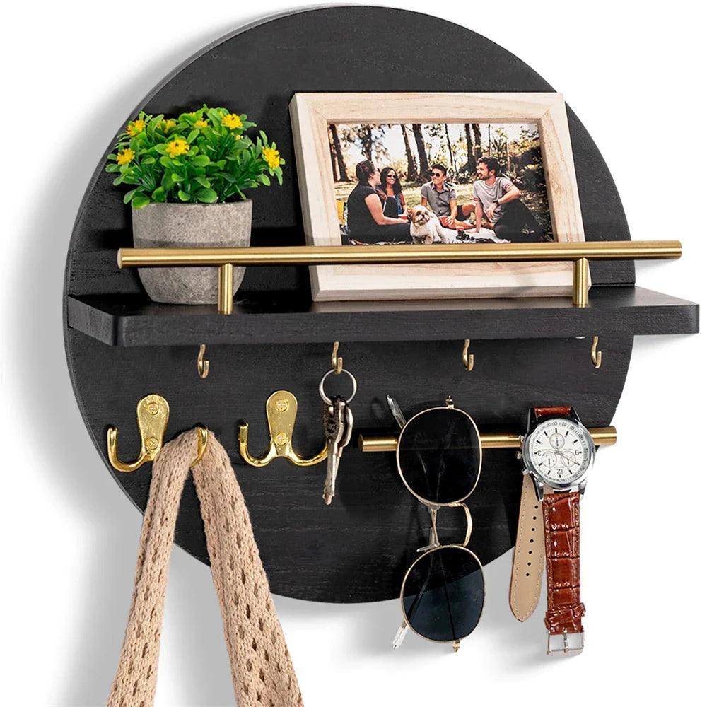 EcoKey Wooden Wall Key Holder – Sustainable Design & Minimalist Home Organisation