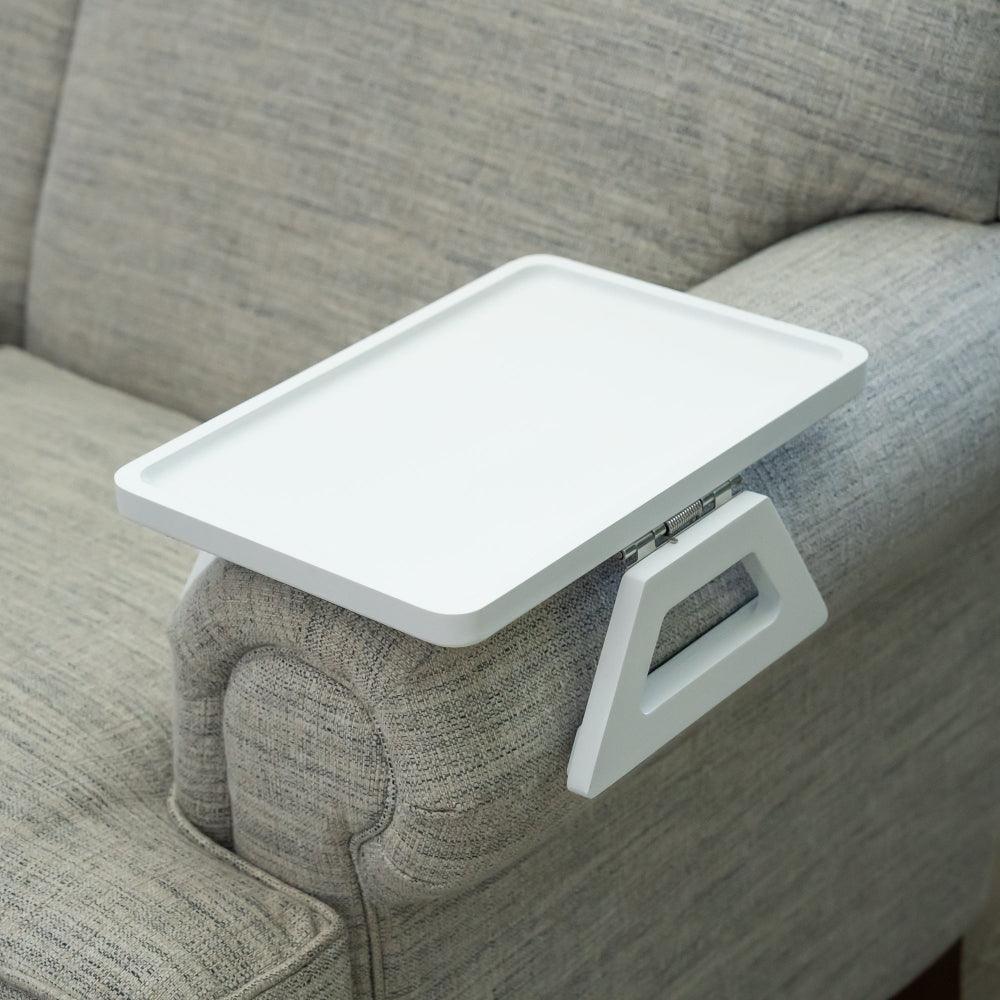 SofaMate – Adjustable Sofa Arm Tray Table for Drinks, Snacks & Remote Control Storage