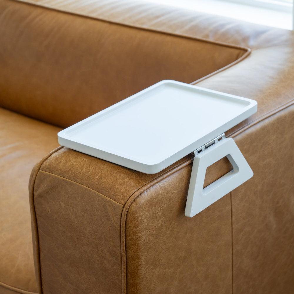 SofaMate – Adjustable Sofa Arm Tray Table for Drinks, Snacks & Remote Control Storage