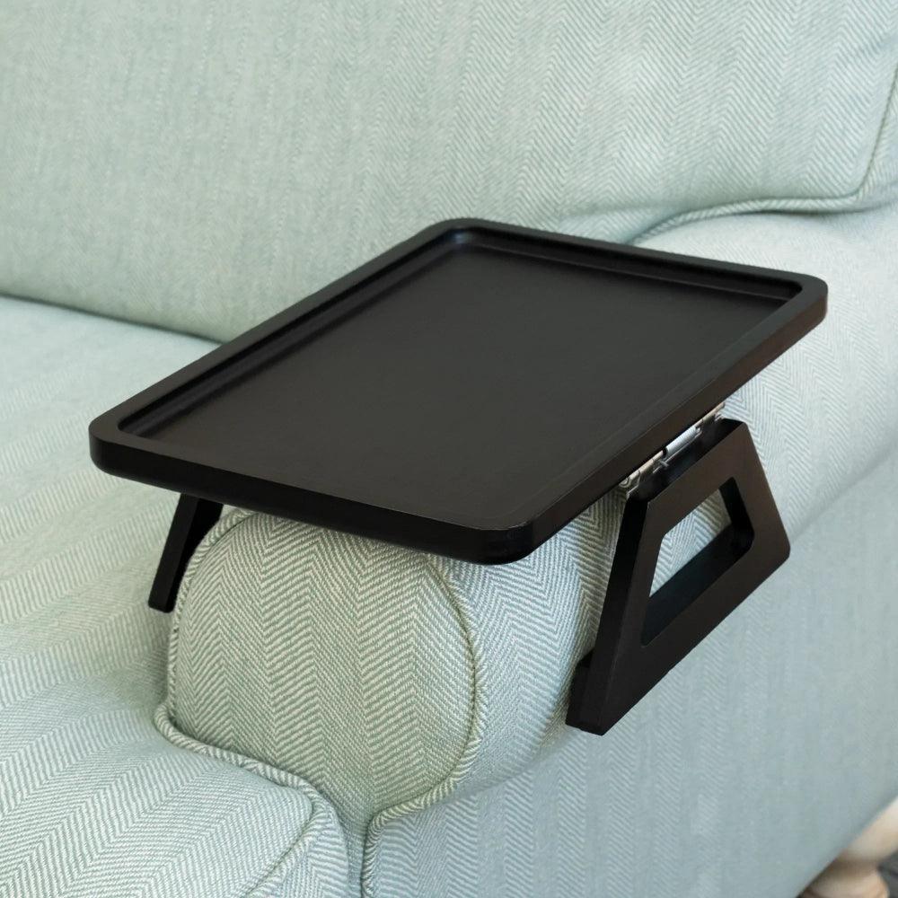 SofaMate – Adjustable Sofa Arm Tray Table for Drinks, Snacks & Remote Control Storage