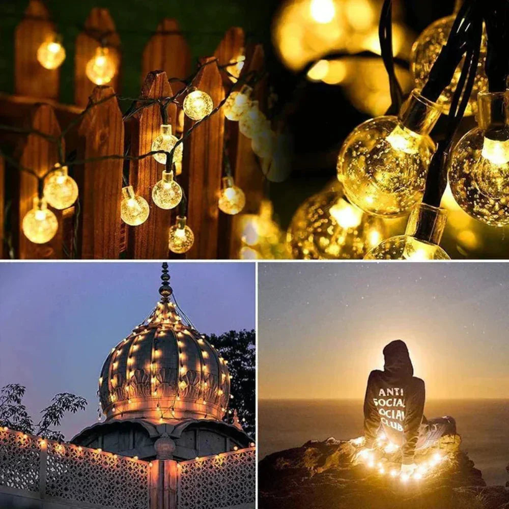 Solaria Outdoor Solar Fairy Lights – Waterproof LED Garden String Lights (9.5m)