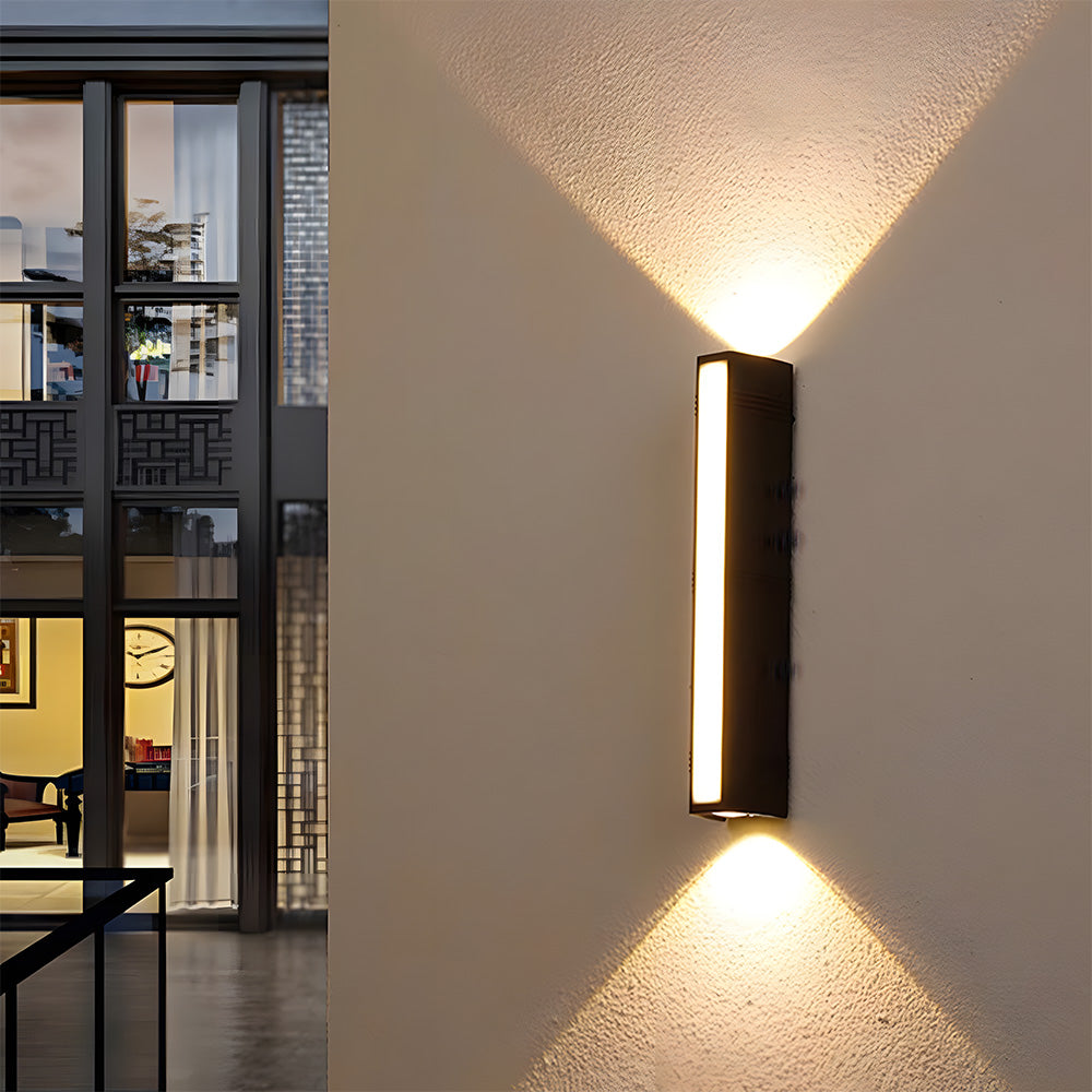 Ultra-Bright Outdoor LED Wall Light – Modern Waterproof Up & Down Design for Garden, Patio & Entryways