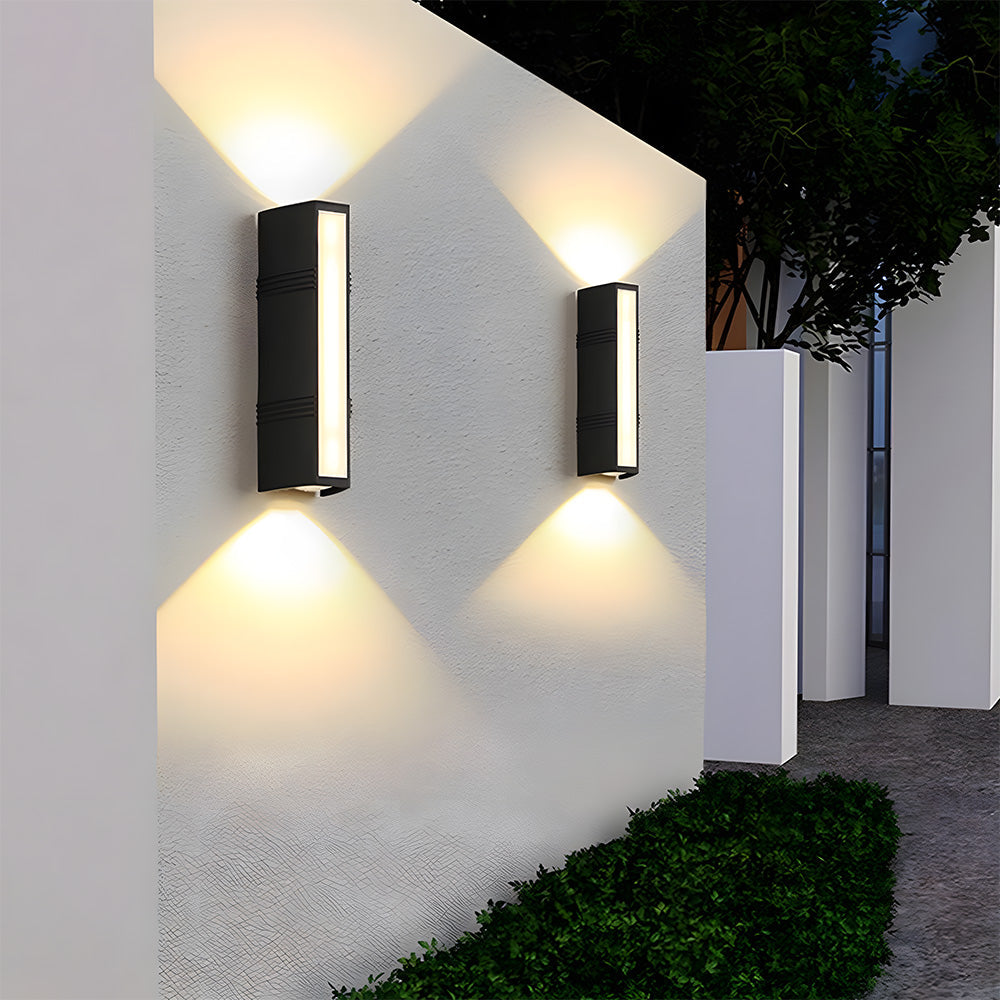 Ultra-Bright Outdoor LED Wall Light – Modern Waterproof Up & Down Design for Garden, Patio & Entryways
