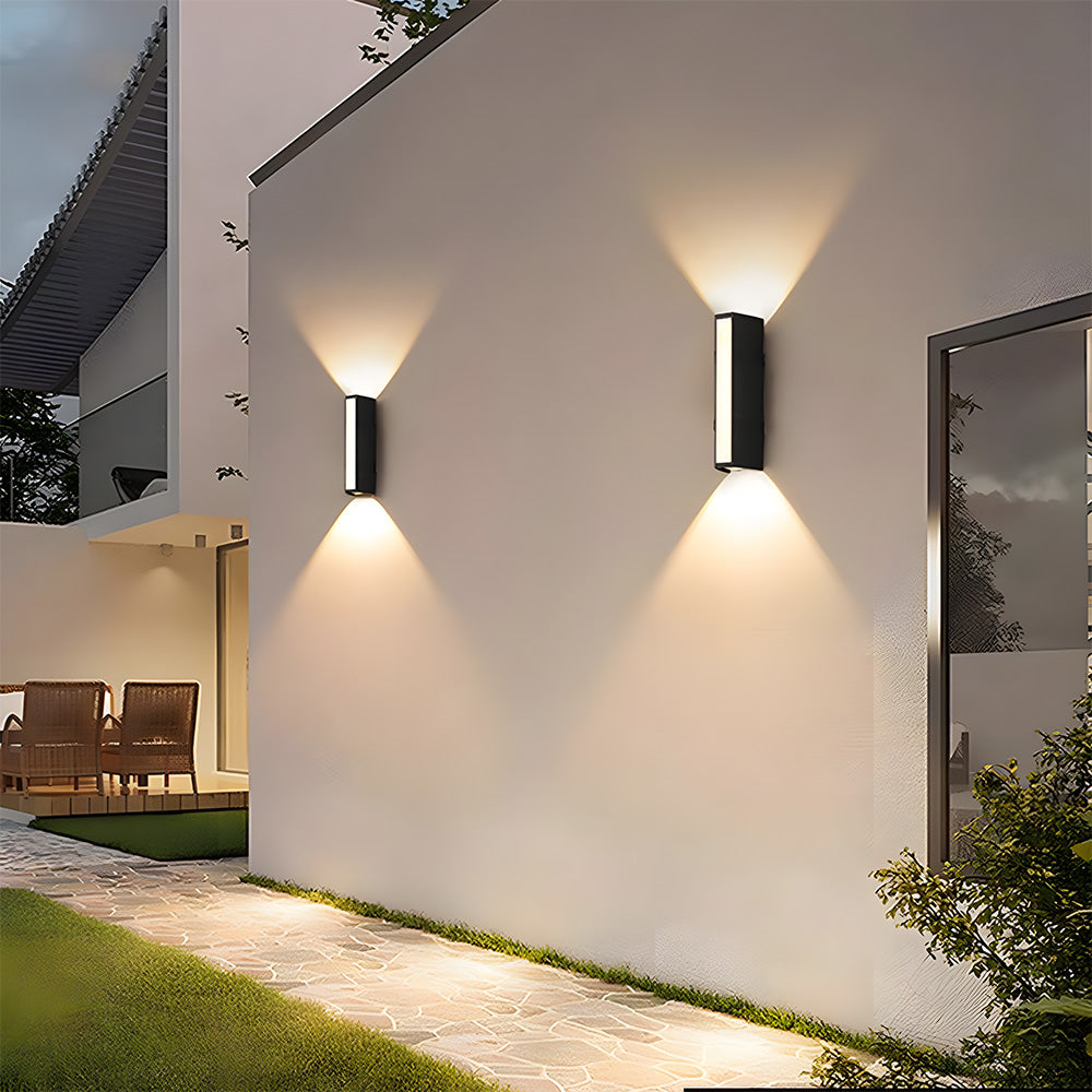 Ultra-Bright Outdoor LED Wall Light – Modern Waterproof Up & Down Design for Garden, Patio & Entryways