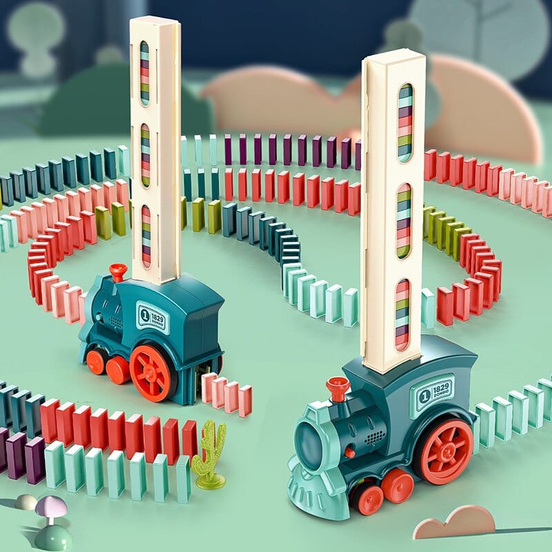 Automatic Domino Train | Creative Educational Toy for Kids