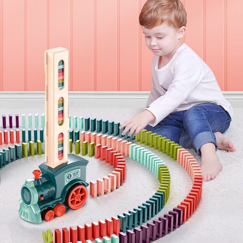 Automatic Domino Train | Creative Educational Toy for Kids