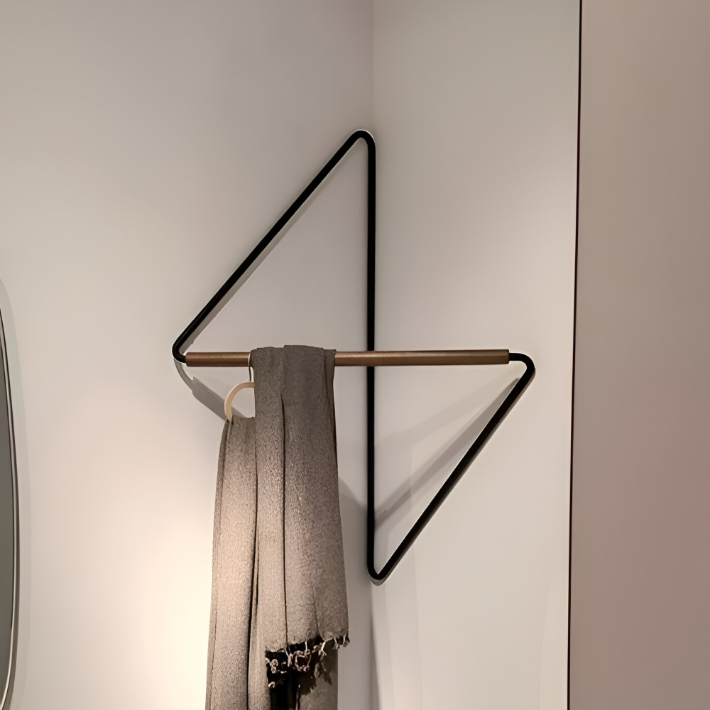 Triad Coat Stand – Geometric Multi-Purpose Metal Wardrobe Rack