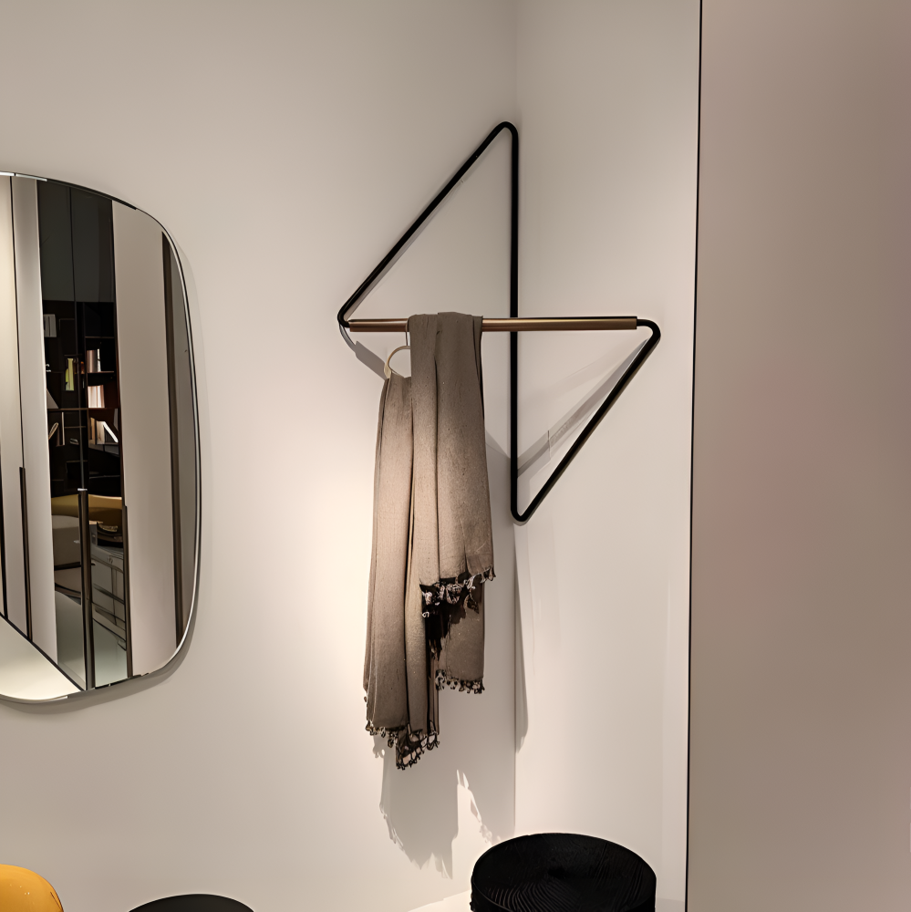 Triad Coat Stand – Geometric Multi-Purpose Metal Wardrobe Rack