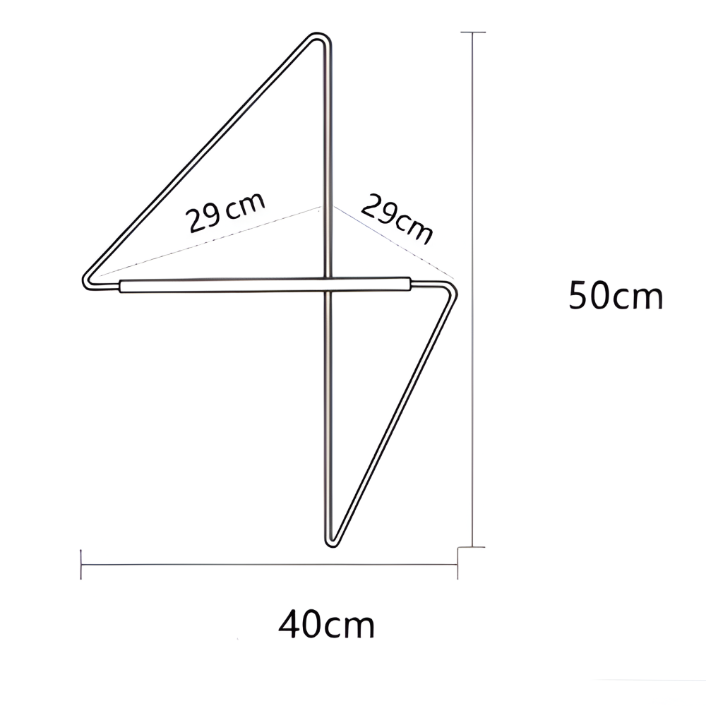Triad Coat Stand – Geometric Multi-Purpose Metal Wardrobe Rack