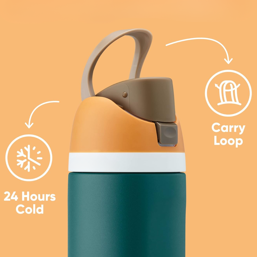 LeakProof – Insulated Stainless Steel Water Bottle with Straw