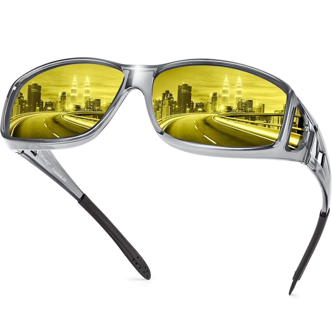 Jeremy Night Vision Polarised Driving Glasses – Anti-Glare Glasses for Safer Night Driving