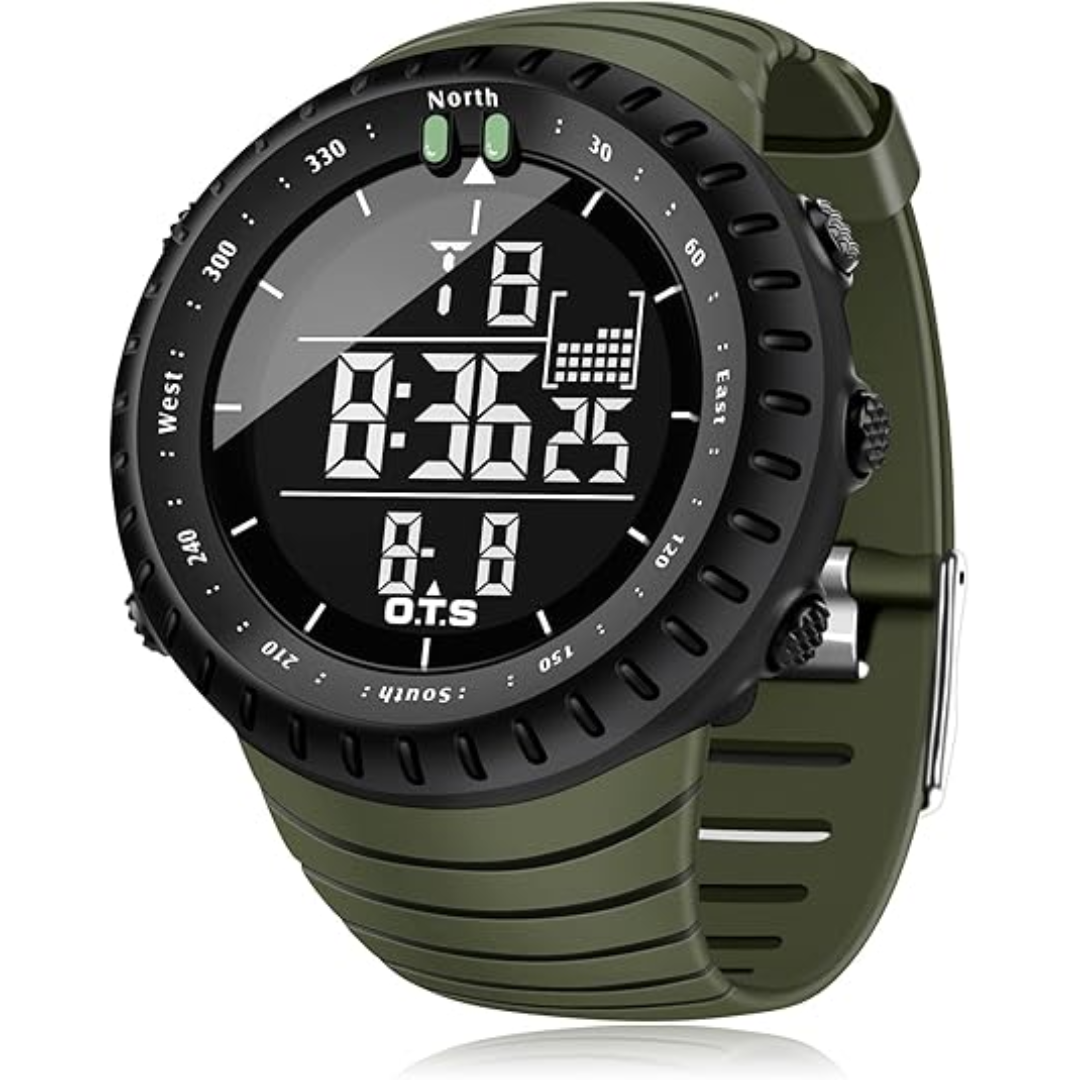 Henry Waterproof Men’s Digital Sports Watch – Shockproof, Tactical & LED Backlit Outdoor Timepiece