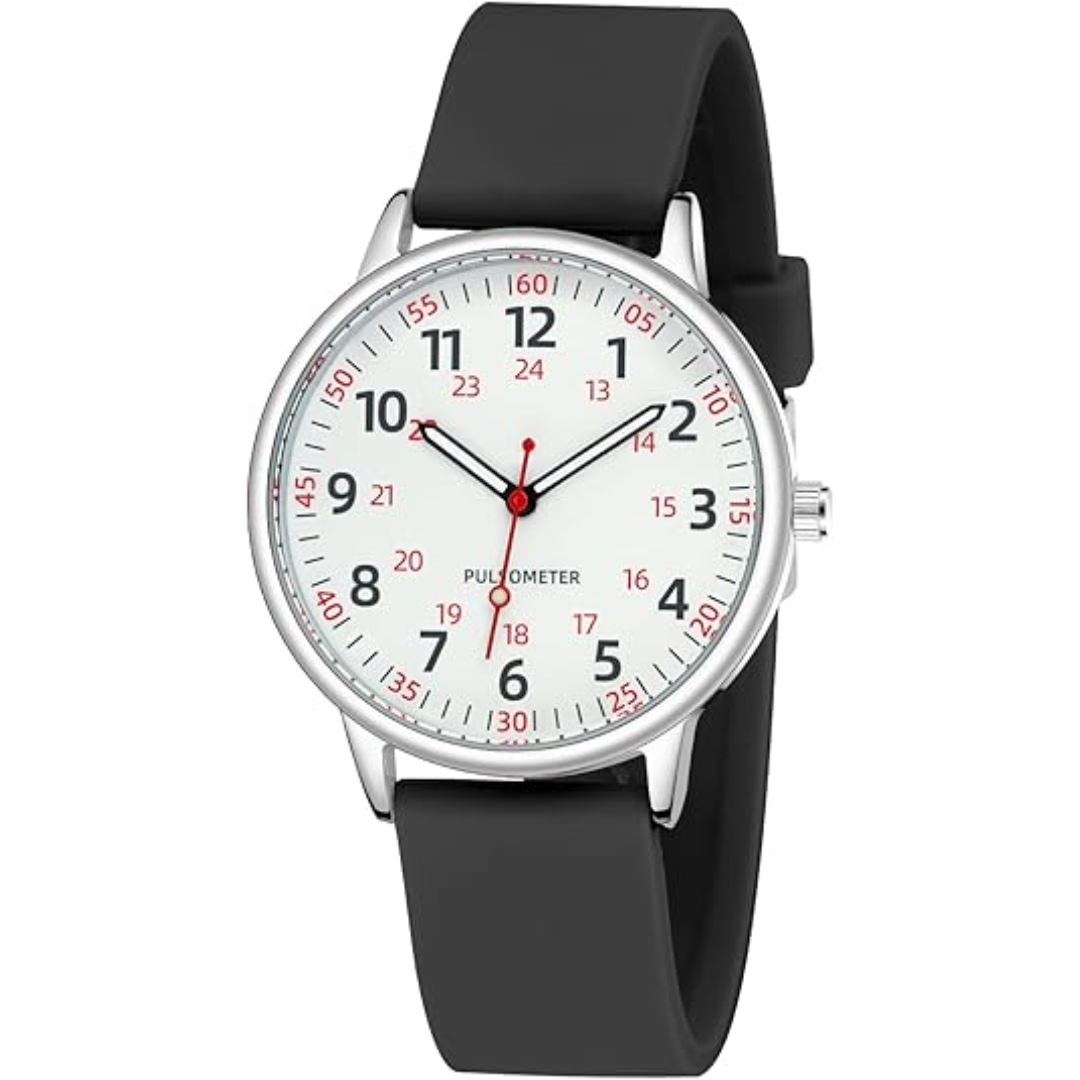 Stylish Women’s Clip-On Watch – Waterproof Silicone Fob Watch in Elegant Colours