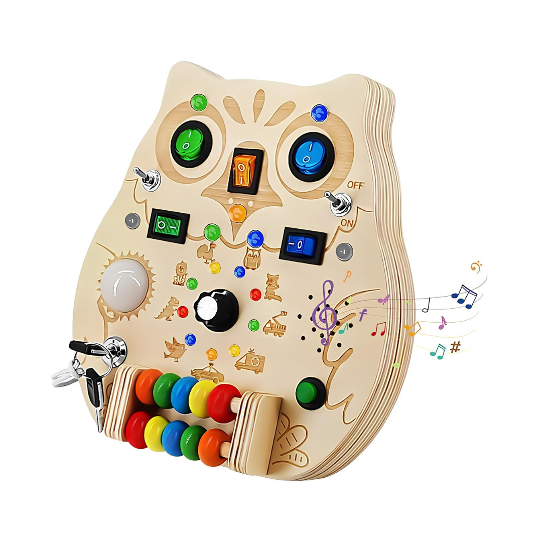 SparkOwl Wooden Light Board – Kids LED Learning Toy