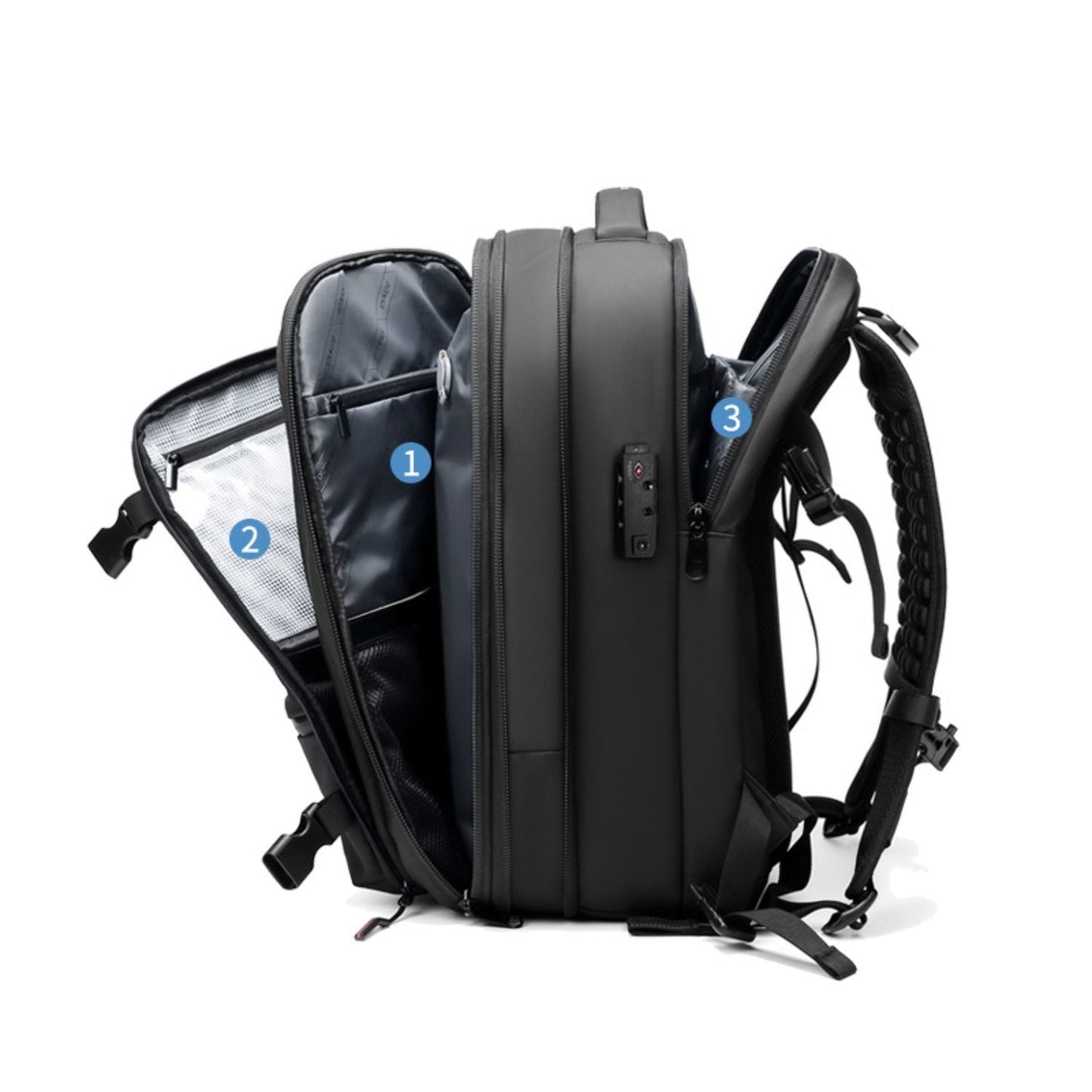 VacuPro – Compression Travel Backpack with Built-In Vacuum System | Space-Saving Cabin Bag