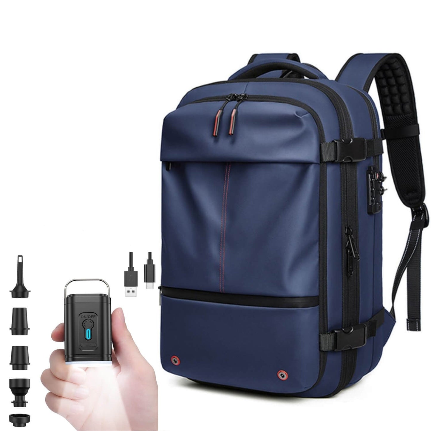 VacuPro – Compression Travel Backpack with Built-In Vacuum System | Space-Saving Cabin Bag