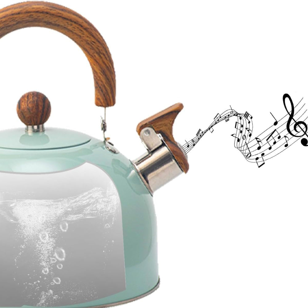 Velvettle Stainless Steel Whistling Kettle – Elegant Design, Fast Boil & Induction Compatible (3L)