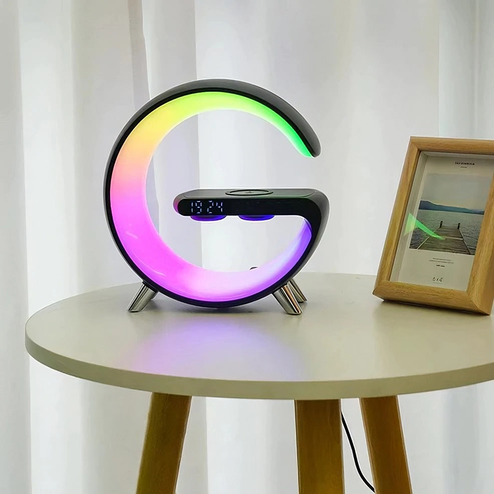 4-in-1 Smart Alarm Clock | Mood Light | Bluetooth Speaker | Wireless Charger