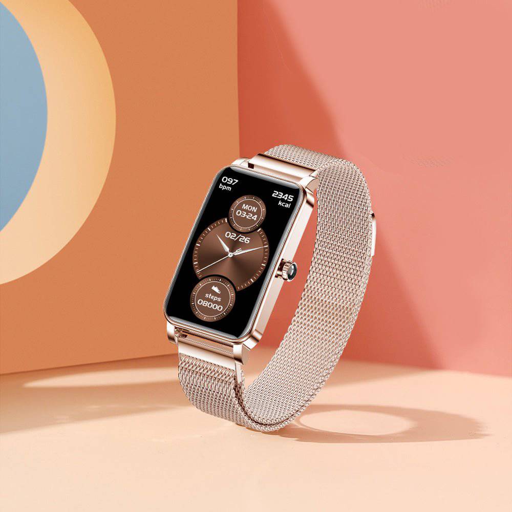 Zelina Women’s Smartwatch – Stylish Fitness Tracker with Heart Rate, Sleep Monitor & Notifications